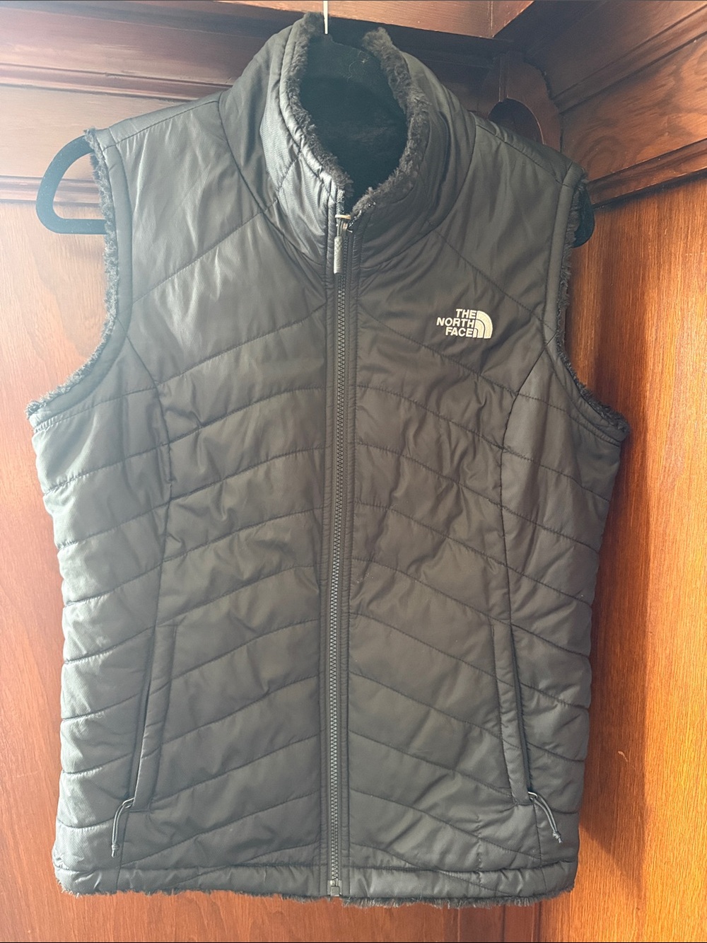 The North Face Black Quilted Women’s Reversible Insulated Vest